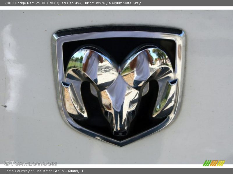 Bright White / Medium Slate Gray 2008 Dodge Ram 2500 TRX4 Quad Cab 4x4
