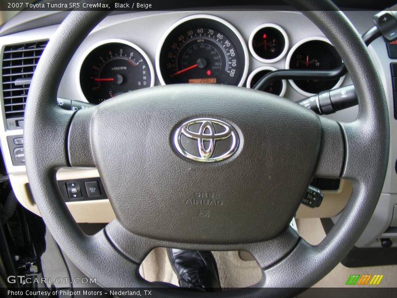 Black / Beige 2007 Toyota Tundra SR5 CrewMax