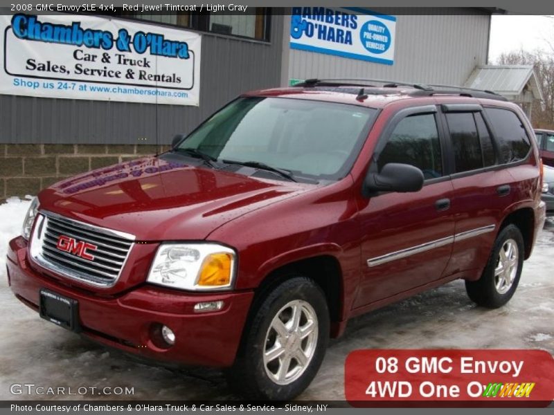 Red Jewel Tintcoat / Light Gray 2008 GMC Envoy SLE 4x4