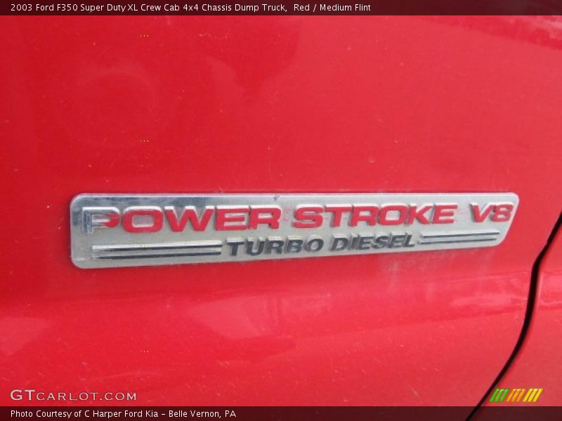  2003 F350 Super Duty XL Crew Cab 4x4 Chassis Dump Truck Logo