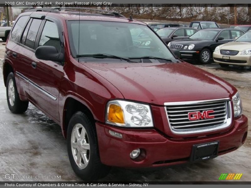 Red Jewel Tintcoat / Light Gray 2008 GMC Envoy SLE 4x4
