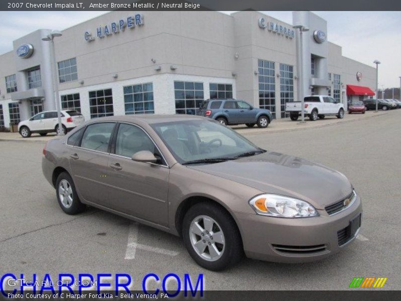 Amber Bronze Metallic / Neutral Beige 2007 Chevrolet Impala LT