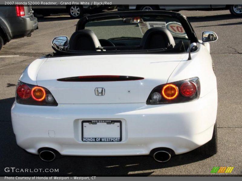 Grand Prix White / Black/Red 2007 Honda S2000 Roadster