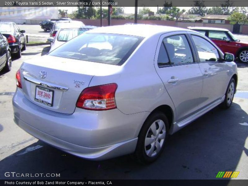 Silver Streak Mica / Dark Charcoal 2007 Toyota Yaris S Sedan