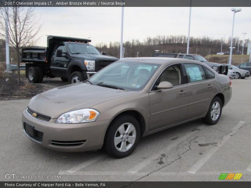 Amber Bronze Metallic / Neutral Beige 2007 Chevrolet Impala LT