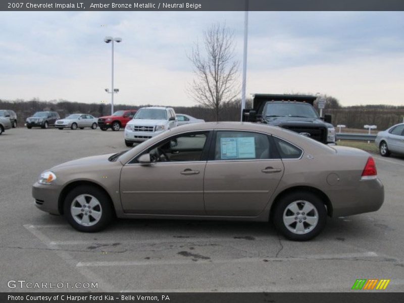 Amber Bronze Metallic / Neutral Beige 2007 Chevrolet Impala LT