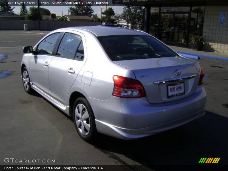 Silver Streak Mica / Dark Charcoal 2007 Toyota Yaris S Sedan