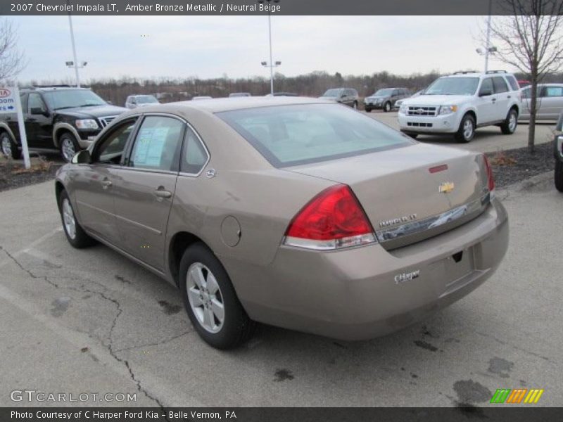 Amber Bronze Metallic / Neutral Beige 2007 Chevrolet Impala LT