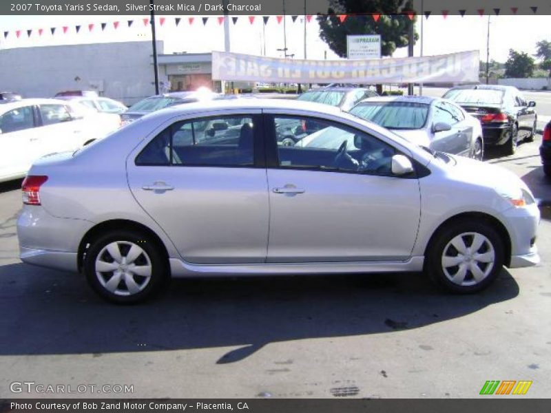 Silver Streak Mica / Dark Charcoal 2007 Toyota Yaris S Sedan