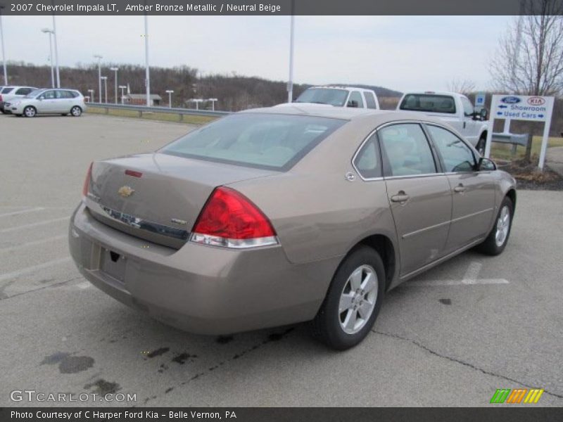 Amber Bronze Metallic / Neutral Beige 2007 Chevrolet Impala LT
