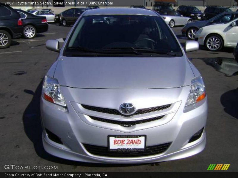 Silver Streak Mica / Dark Charcoal 2007 Toyota Yaris S Sedan