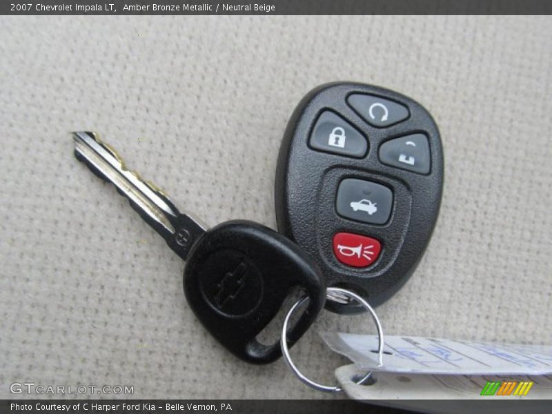 Amber Bronze Metallic / Neutral Beige 2007 Chevrolet Impala LT