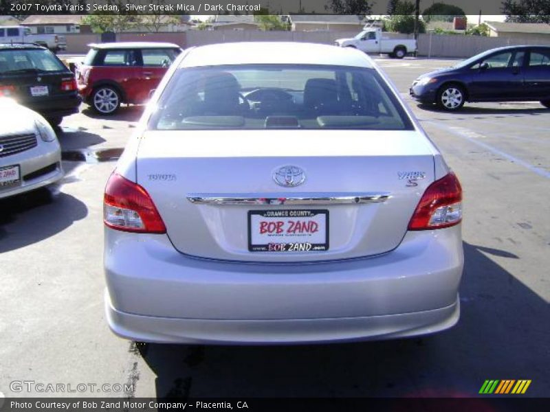 Silver Streak Mica / Dark Charcoal 2007 Toyota Yaris S Sedan