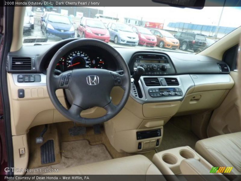 Dark Cherry Pearl / Ivory 2008 Honda Odyssey EX-L