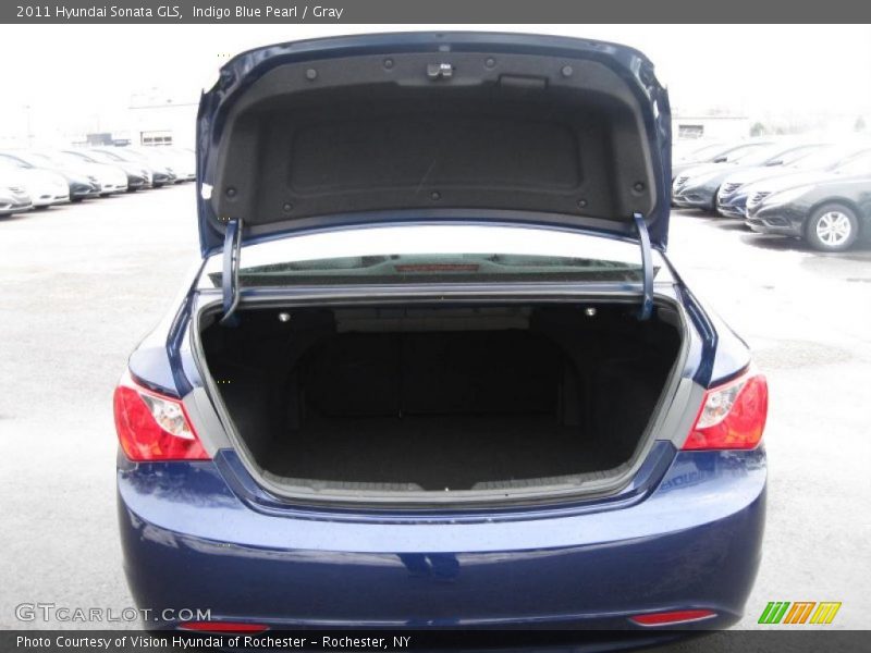 Indigo Blue Pearl / Gray 2011 Hyundai Sonata GLS
