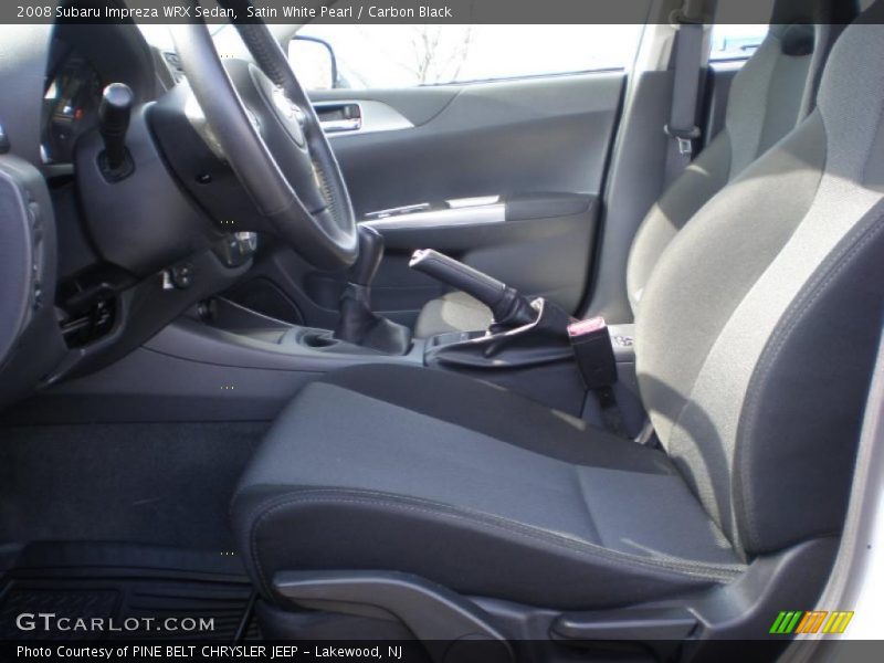 Satin White Pearl / Carbon Black 2008 Subaru Impreza WRX Sedan