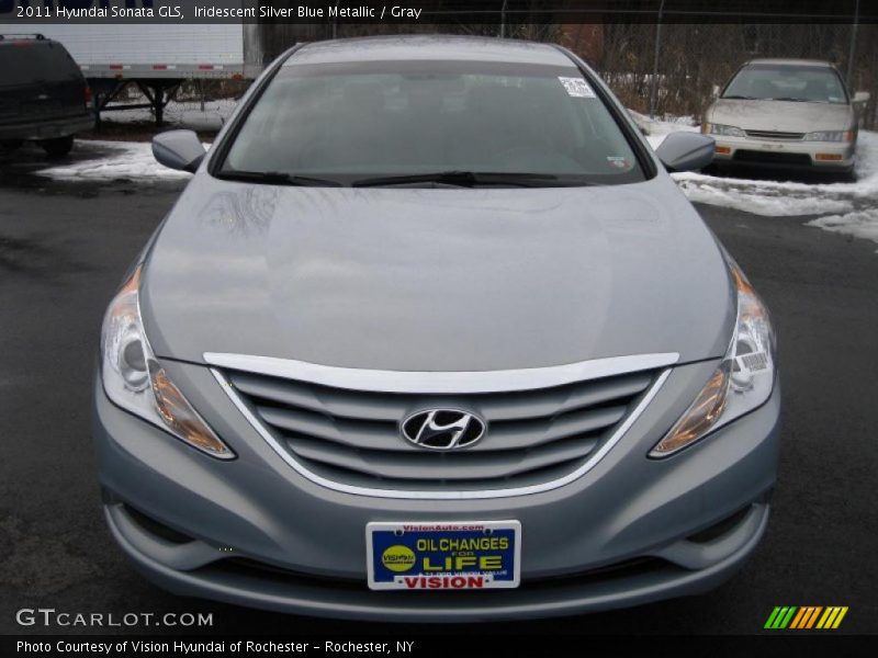 Iridescent Silver Blue Metallic / Gray 2011 Hyundai Sonata GLS