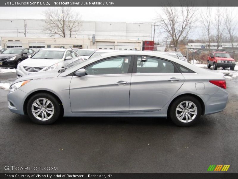 Iridescent Silver Blue Metallic / Gray 2011 Hyundai Sonata GLS