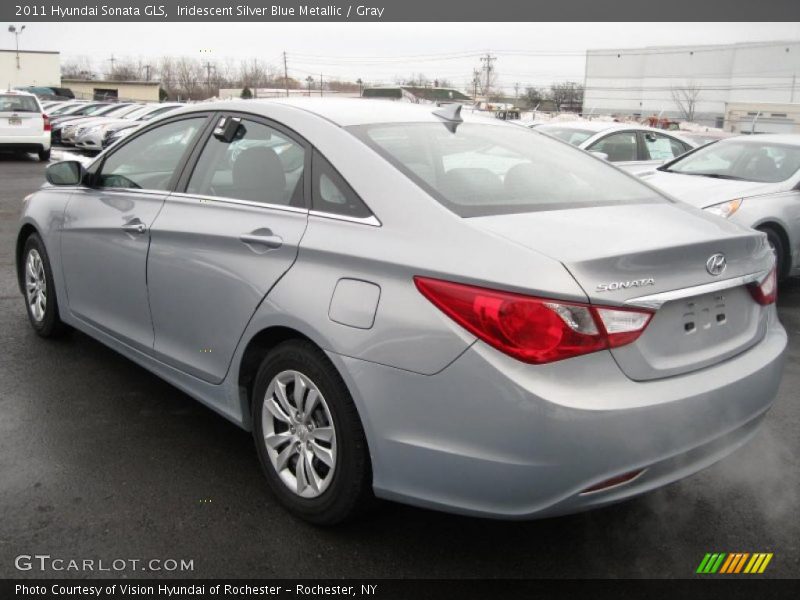 Iridescent Silver Blue Metallic / Gray 2011 Hyundai Sonata GLS