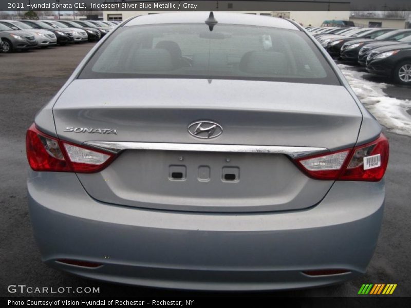 Iridescent Silver Blue Metallic / Gray 2011 Hyundai Sonata GLS