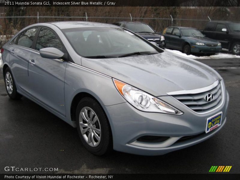 Iridescent Silver Blue Metallic / Gray 2011 Hyundai Sonata GLS