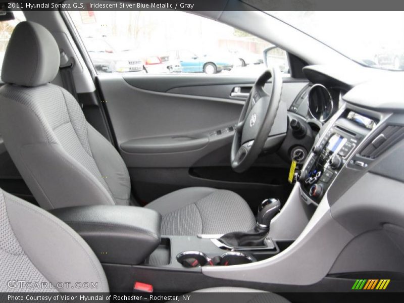 Iridescent Silver Blue Metallic / Gray 2011 Hyundai Sonata GLS
