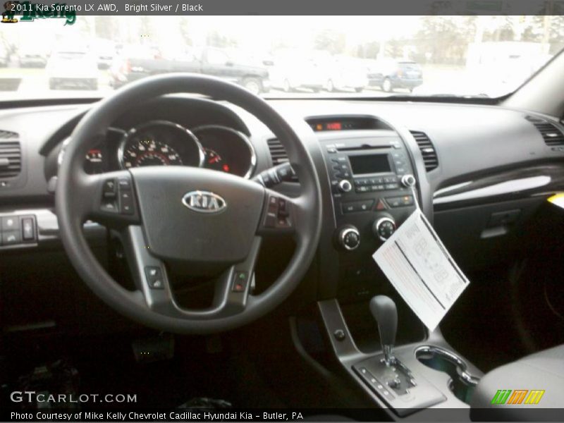 Bright Silver / Black 2011 Kia Sorento LX AWD