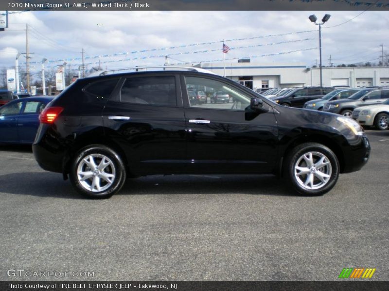 Wicked Black / Black 2010 Nissan Rogue SL AWD