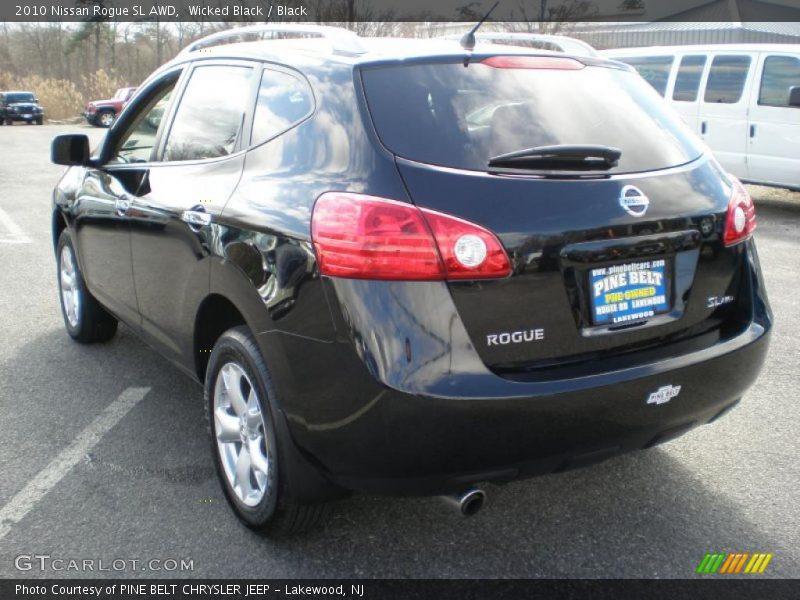 Wicked Black / Black 2010 Nissan Rogue SL AWD