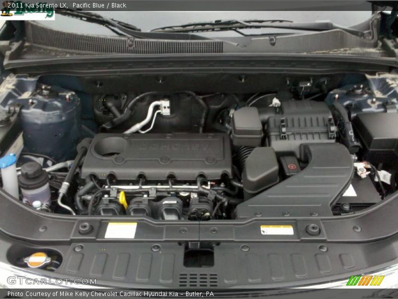 Pacific Blue / Black 2011 Kia Sorento LX