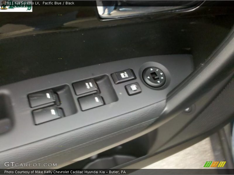 Pacific Blue / Black 2011 Kia Sorento LX