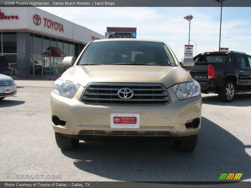 Sandy Beach Metallic / Sand Beige 2008 Toyota Highlander