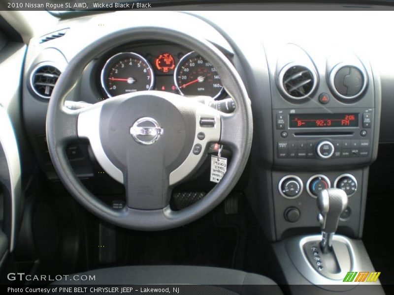 Wicked Black / Black 2010 Nissan Rogue SL AWD