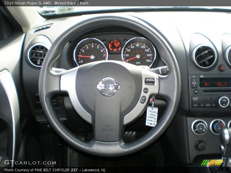 Wicked Black / Black 2010 Nissan Rogue SL AWD