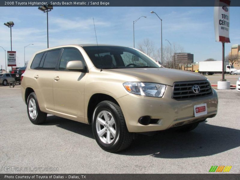 Sandy Beach Metallic / Sand Beige 2008 Toyota Highlander