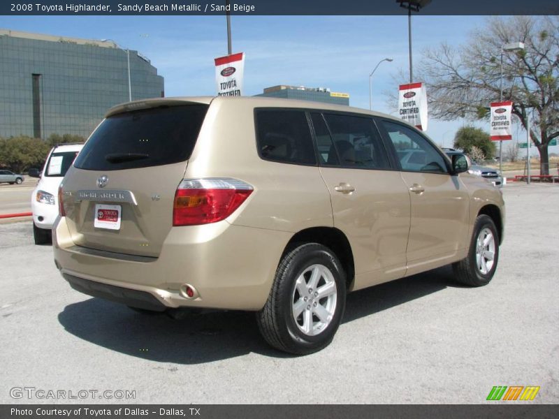 Sandy Beach Metallic / Sand Beige 2008 Toyota Highlander