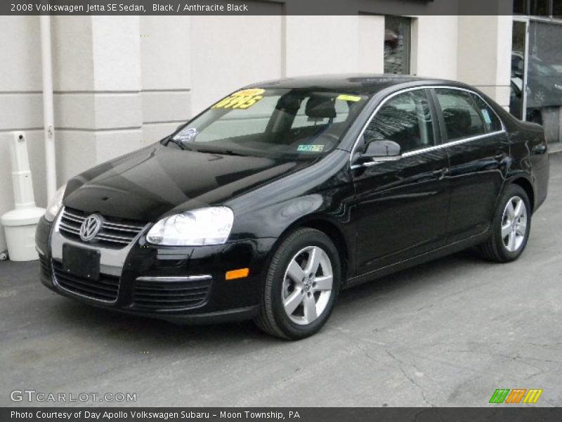 Black / Anthracite Black 2008 Volkswagen Jetta SE Sedan