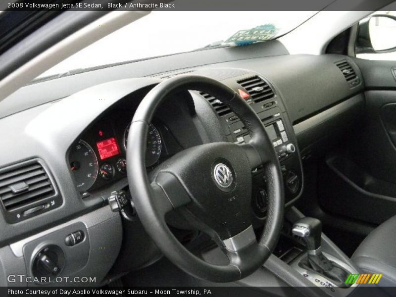 Black / Anthracite Black 2008 Volkswagen Jetta SE Sedan