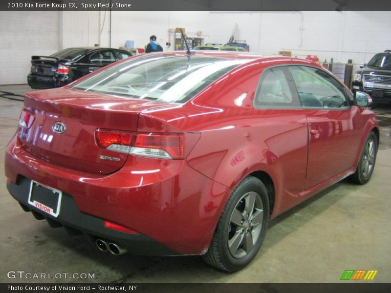 Spicy Red / Stone 2010 Kia Forte Koup EX