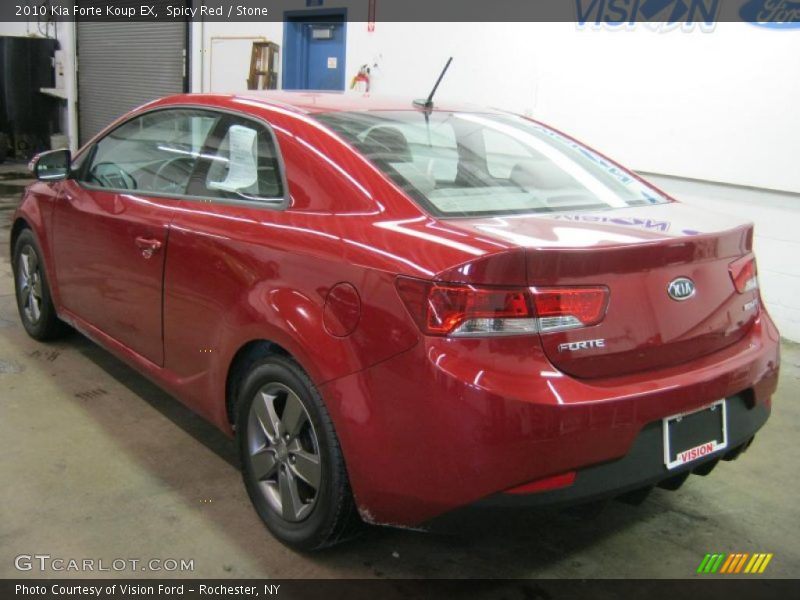 Spicy Red / Stone 2010 Kia Forte Koup EX