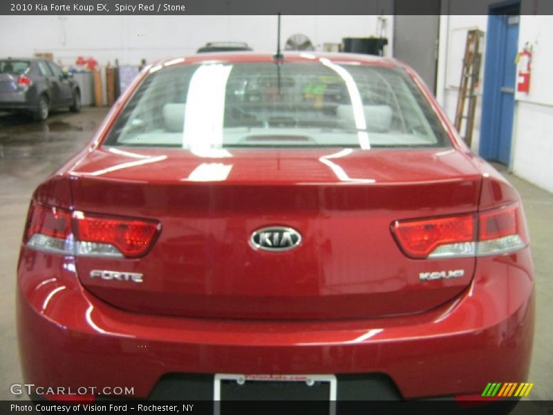 Spicy Red / Stone 2010 Kia Forte Koup EX