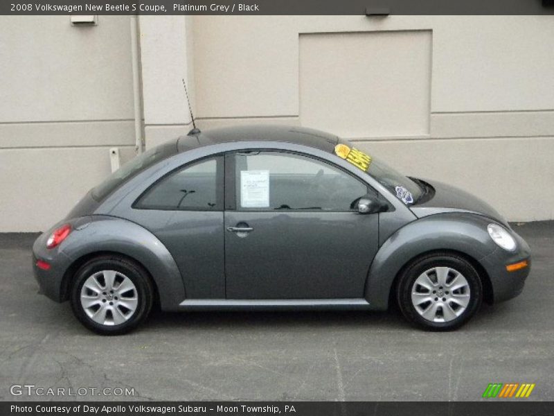 Platinum Grey / Black 2008 Volkswagen New Beetle S Coupe