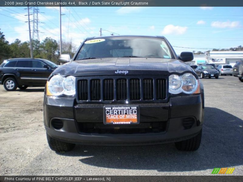 Black / Dark Slate Gray/Light Graystone 2008 Jeep Grand Cherokee Laredo 4x4