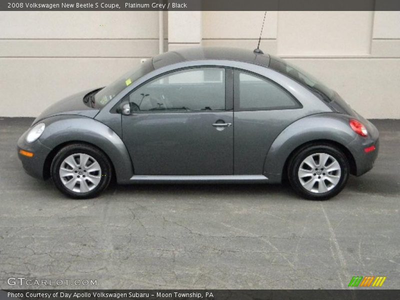 Platinum Grey / Black 2008 Volkswagen New Beetle S Coupe