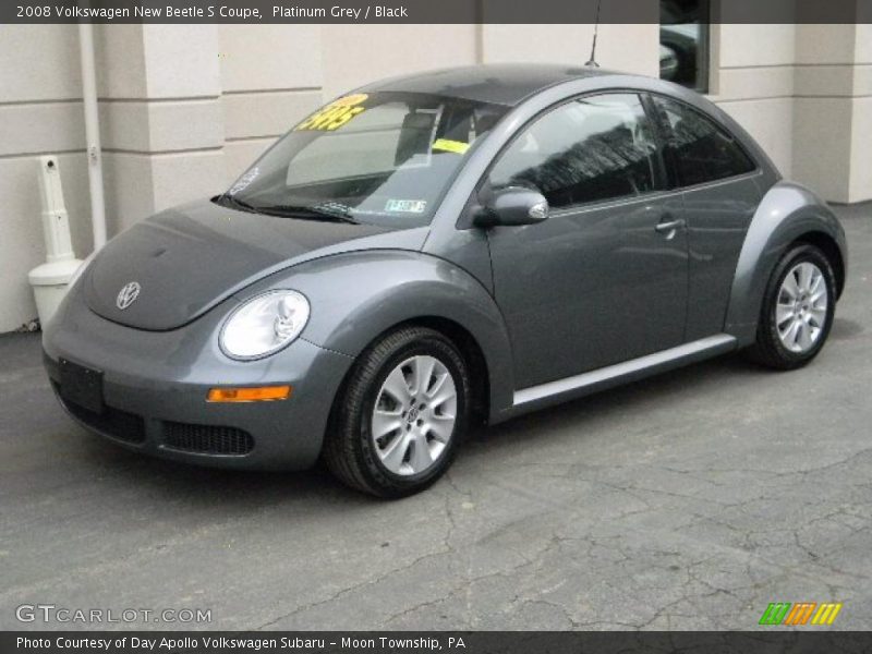 Platinum Grey / Black 2008 Volkswagen New Beetle S Coupe