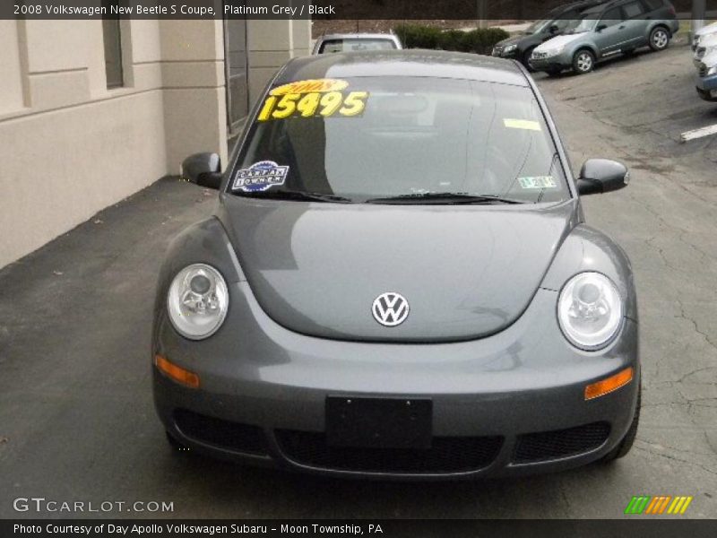 Platinum Grey / Black 2008 Volkswagen New Beetle S Coupe