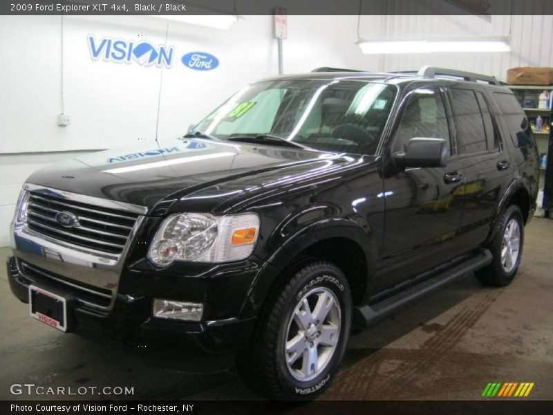 Black / Black 2009 Ford Explorer XLT 4x4