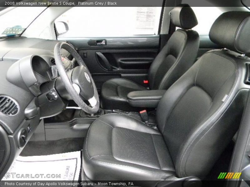 Platinum Grey / Black 2008 Volkswagen New Beetle S Coupe