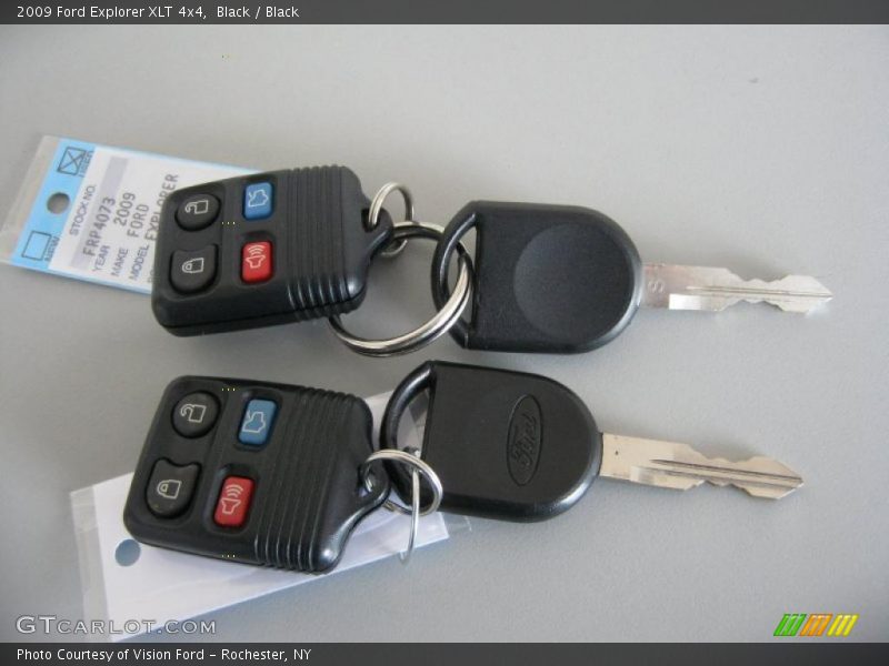 Black / Black 2009 Ford Explorer XLT 4x4