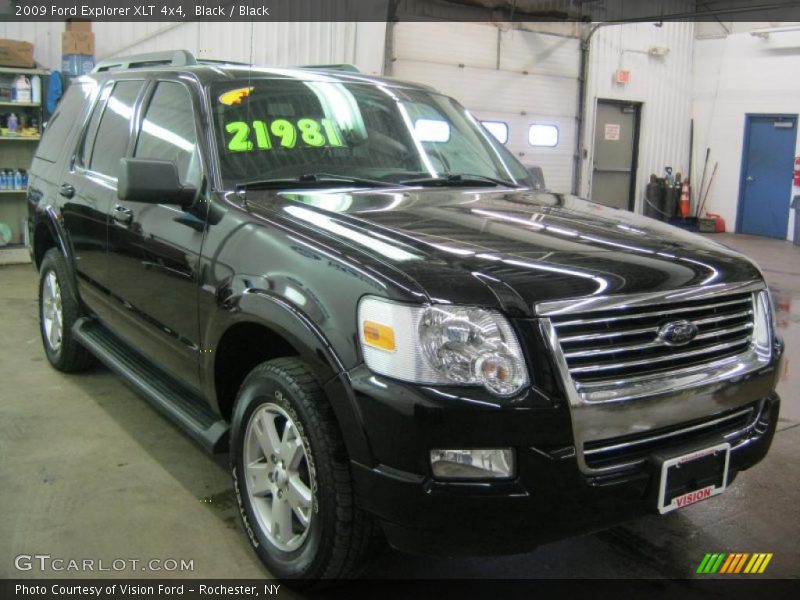 Black / Black 2009 Ford Explorer XLT 4x4